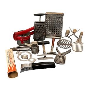 Vintage Kitchen Tool Lot Foley Chopper Nilsjohan Slicer Star Nutcracker 12pc